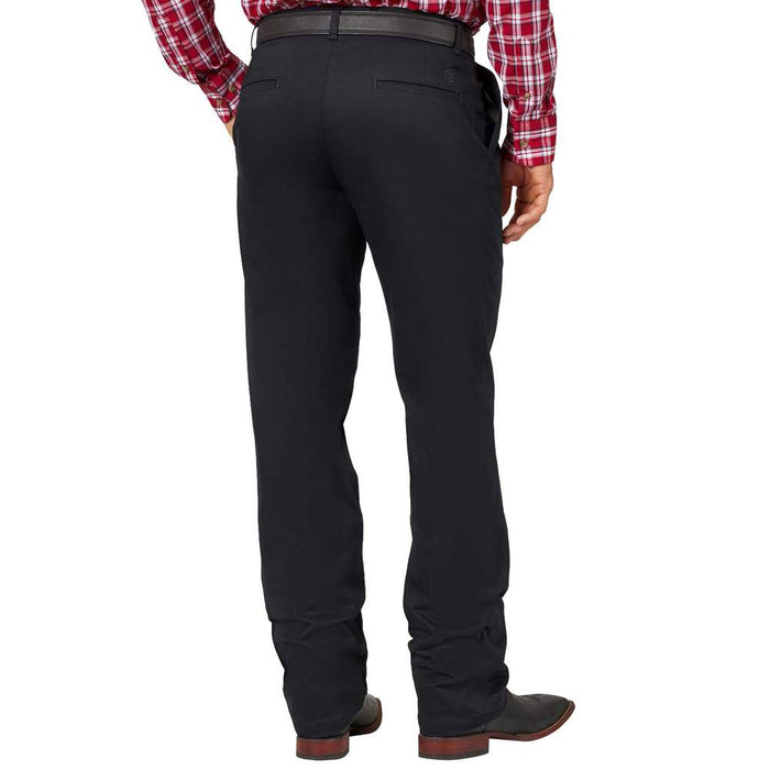 Men's Casual Black Pleated Pants