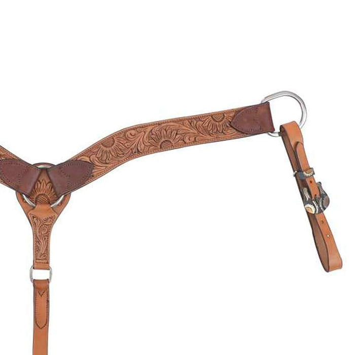 2in Copper Sunflower Breast Collar