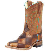 Kid's Crazy Train Patchwork Cowboy Boots