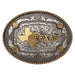 Texas State Oval Rope Edge Buckle