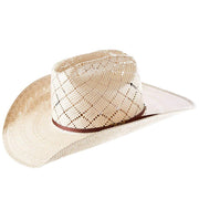 AHC 5050 Rancher Drilex 4 1/4" Brim 2 Cord Chocolate Band Straw Cowboy Hat