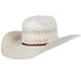 AHC 6900 Racher Drilex 2 Cord Chocolate Band 4 1/4" Brim Straw Cowboy Hat