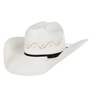 AHC 7420 2 Cord Black Band 4 1/4" Brim Straw Cowboy Hat