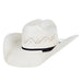 AHC 7420 2 Cord Black Band 4 1/4" Brim Straw Cowboy Hat