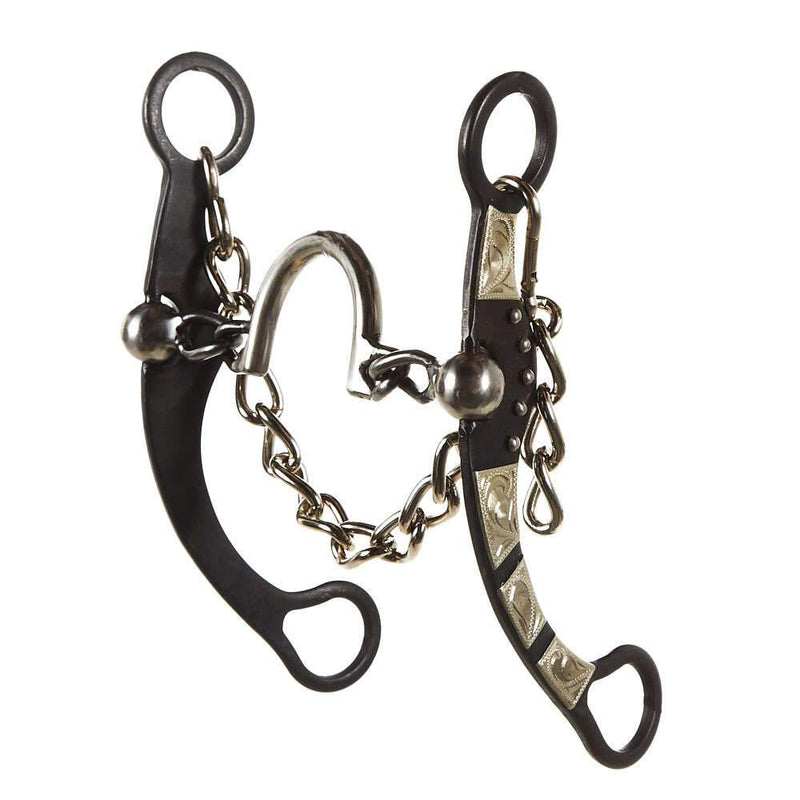 Ported Chain Bit with German Silver Bars