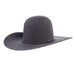 10X Slate 4 1/2" Self Band Open Crown Felt Cowboy Hat