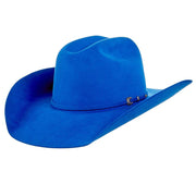 7X Cobalt Blue 4" Brim Open Crown Felt Cowboy Hat