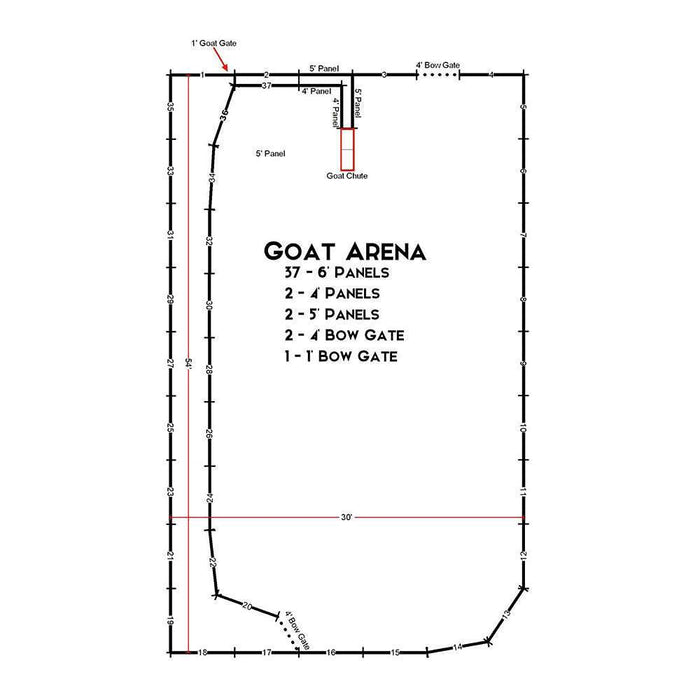 Team Roping Arena Dimensions