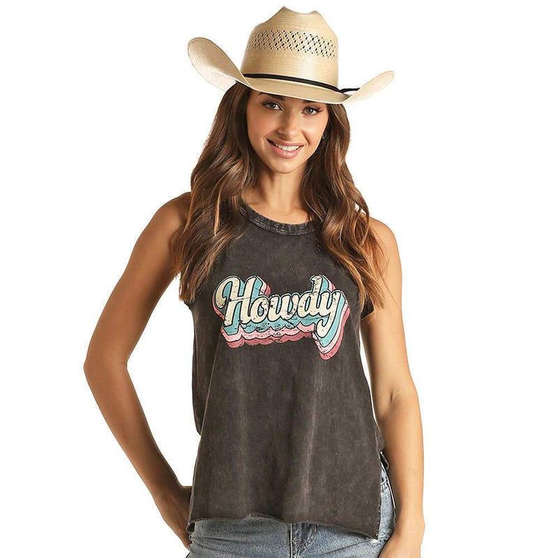 Women's Howdy Graphic Muscle Tank