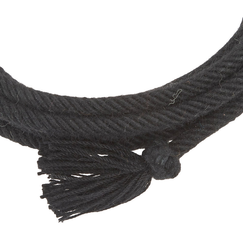 T3 Weavers 5/8in x 22ft Black 100% Alpaca Mecate Reins