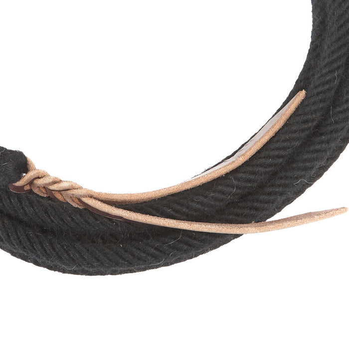 T3 Weavers 5/8in x 22ft Black 100% Alpaca Mecate Reins