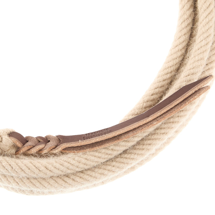 T3 Weavers 5/8in x 22ft Tan 100% Alpaca Mecate Reins