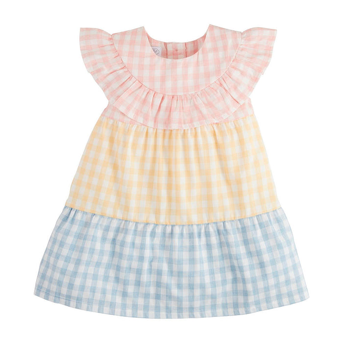 Mud Pie Girls Mixed Gingham Dress