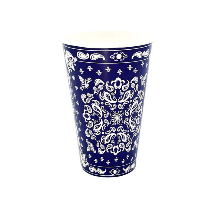 Party West Paper Goods Navy Bandana Cups