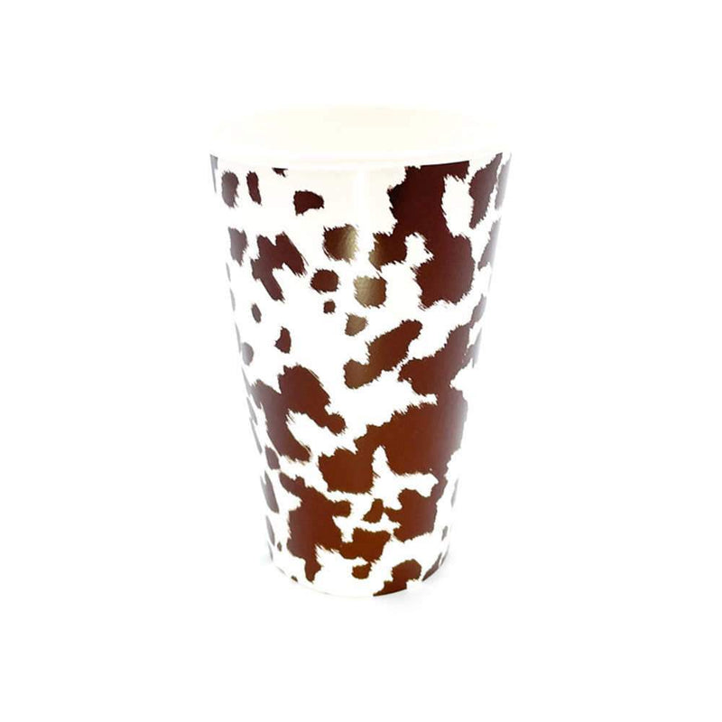 Party West Paper Goods Brown Cowhide Cups