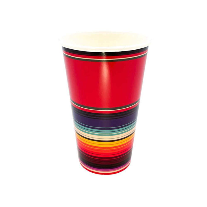Party West Paper Goods Red Serape Cups