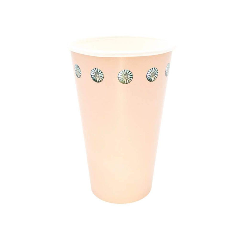Party West Paper Goods Dusty Beige Star Concho Cups