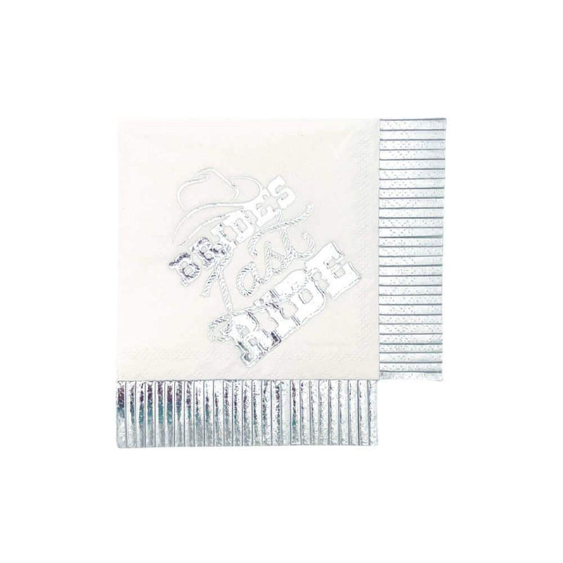 Party West Paper Goods Brides Last Ride Cocktail Napkins