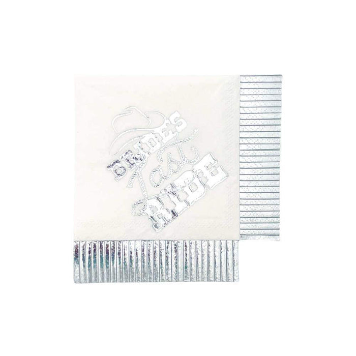 Party West Paper Goods Brides Last Ride Cocktail Napkins