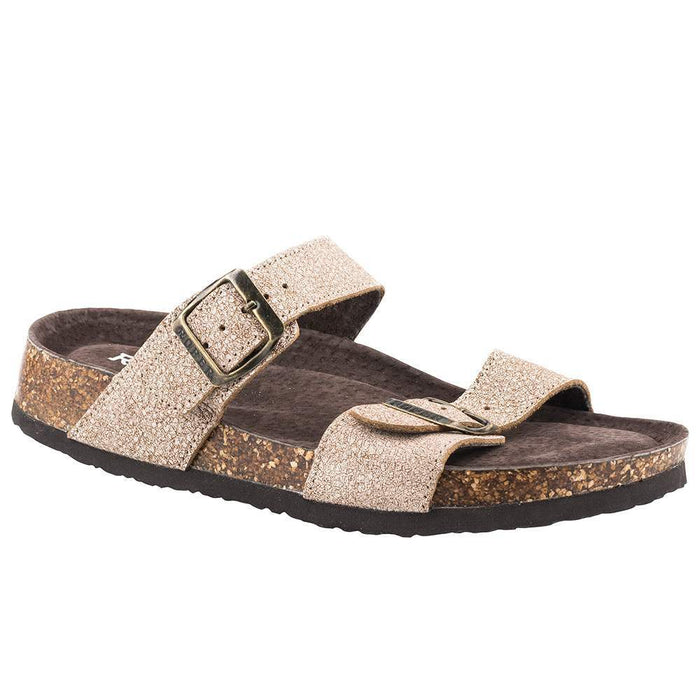 Roper Footwear Women's White Crackled Leather Sandal
