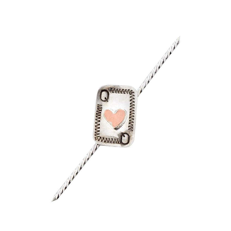 T5 Silver Queen Playing Card Double Ended Toothpick and Hat Accessory
