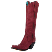 Women`s Red Python 15in. Top Boot