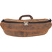 Distressed Leather Cantel Bag
