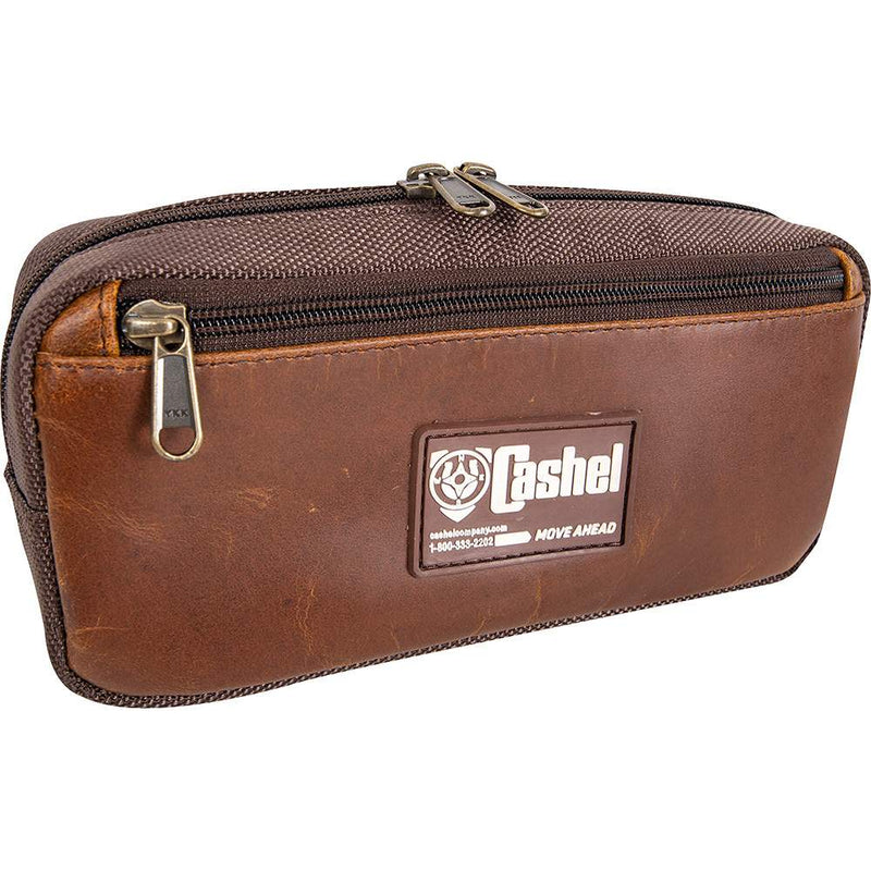 Distressed Leather Small Pommel Bag