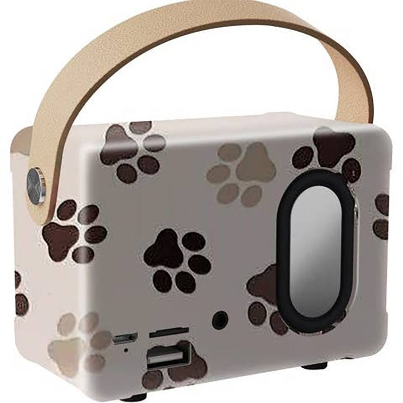 Trendz Mart Paw Print Vintage Speaker