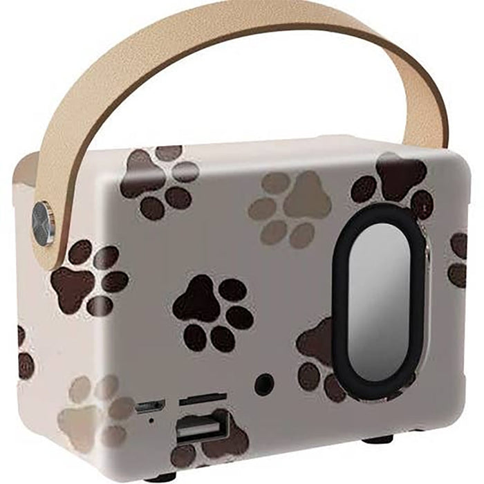 Trendz Mart Paw Print Vintage Speaker