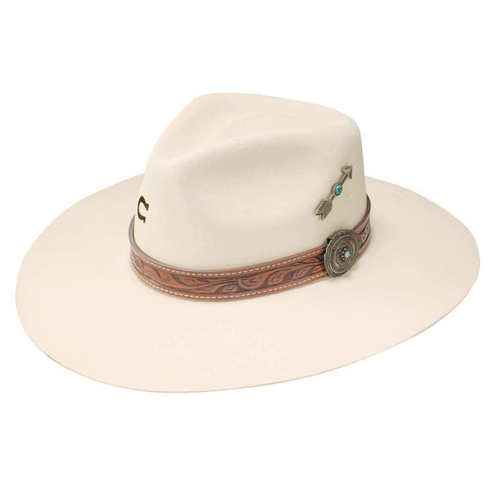 C1H Ivory White Sands 3 3/4" Brim Felt Fashion Hat