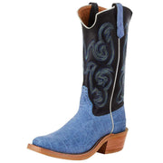 Rios Of Mercedes Men`s RR Blue Buffed Elephant 13` Black Top Cowboy Boot