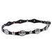 Rodeo King Black Scalloped Hat Band with Silver Conchos