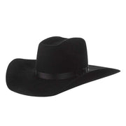 Kids Black Precreased Wool Cowboy Hat