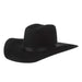 Kids Black Precreased Wool Cowboy Hat