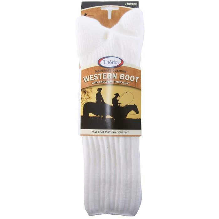 White Mid-Calf Boot Sock - Sizes 6-9