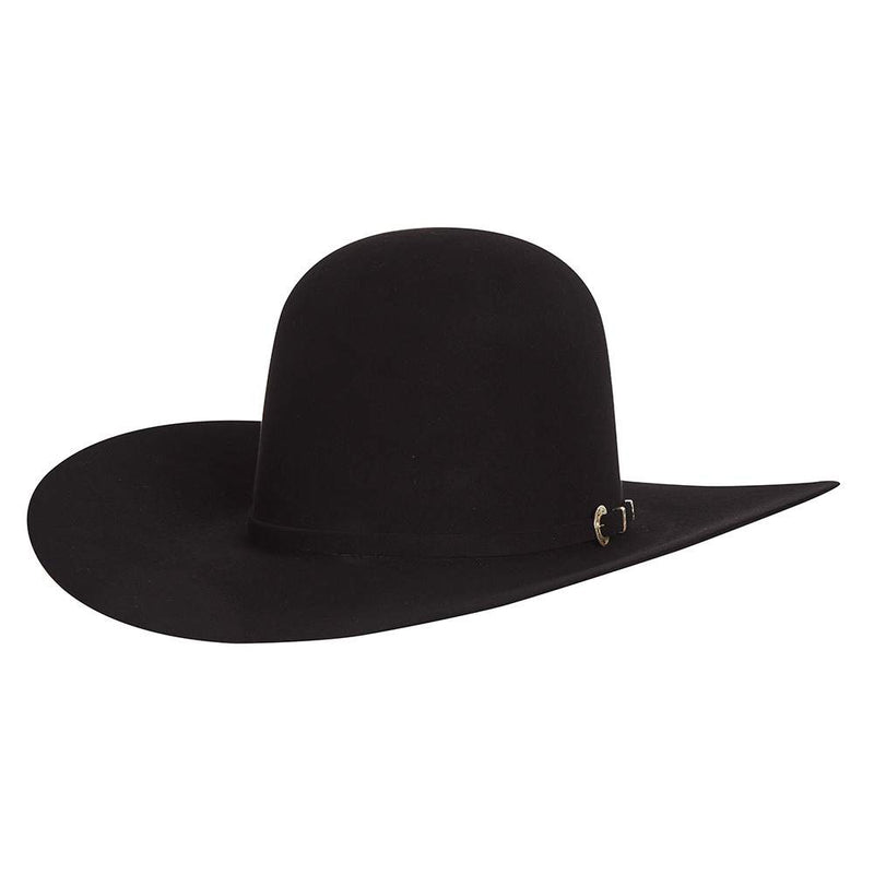 Co 40X Black Open Crown 4 1/4in Brim Felt Cowboy Hat