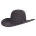 40X Steel Self Band 4 1/4in Brim Open Felt Cowboy Hat