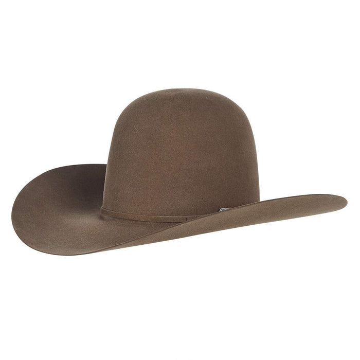 Co 200x Pecan 4 /4" Brim Felt Open Crown Cowboy Hat
