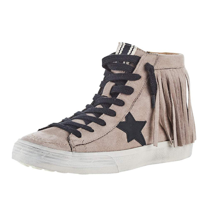 Ladies Taupe High Top Ruth Casual Shoe