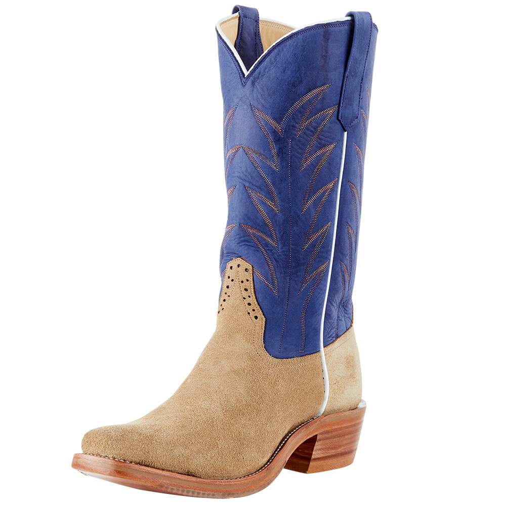 Rios Of Mercedes Men's RR Tan Crazy Horse Roughout 13in. Royal