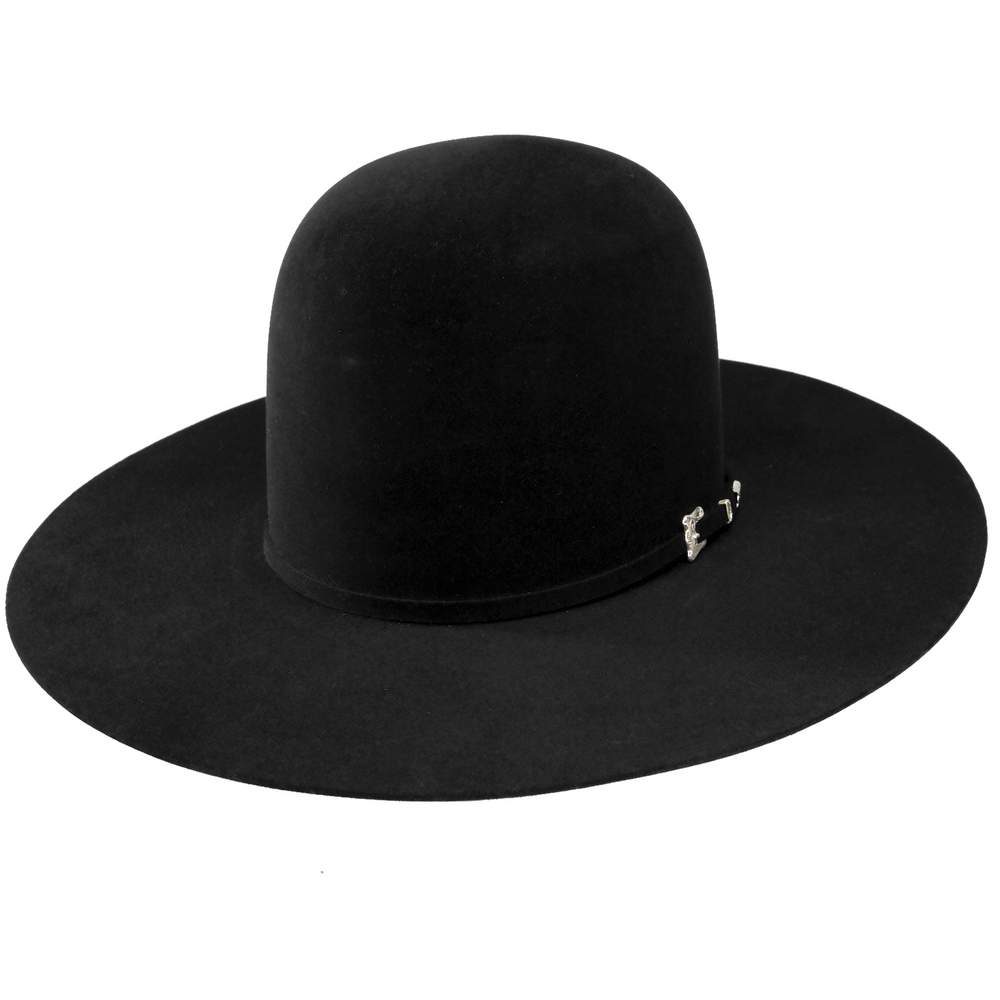 Resistol black felt 20x cowboy hat size 6 3/4 20X Black Gold 09 Profile Cowboy Hat – RESISTOL main image 2