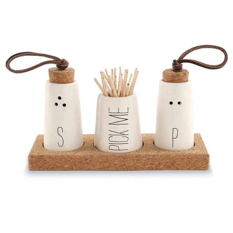 Salt, Pepper and Toothpick Set