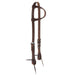 Harness Single Ear Headstall with Floral Designer Hardware