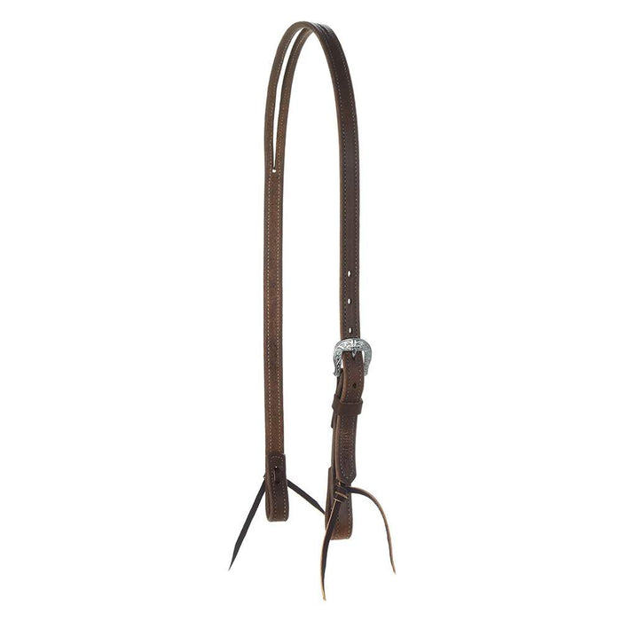 Weaver Leather Latigo Split Ear Headstall 5/8 Horse Burgandy for