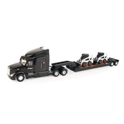 Peterbilt 579 with Lowboy Trailer and Skidloader Set
