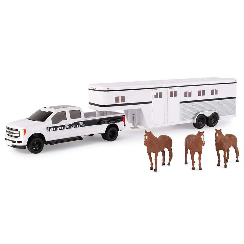 Ford F-350 Pickup with Horse Trailer