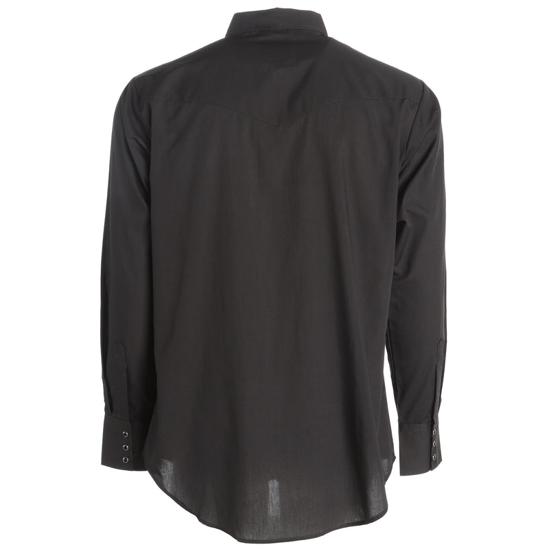 Ely Cattleman Men's Long Sleeve Solid Western Snap Shirt