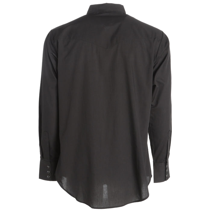Ely Cattleman Men's Long Sleeve Solid Western Snap Shirt