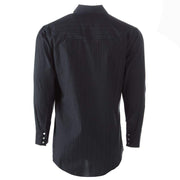 Ely Cattleman Long Sleeve Mens Tone on Tone Black